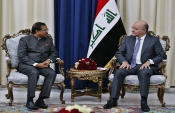 Visit of Shri V. Muraleedharan, Hon'ble MoS for External Affairs to Baghdad on September 16, 2019.